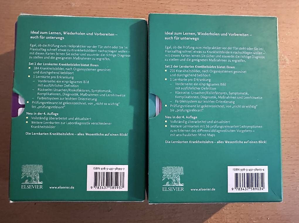 Altro materiale scolastico: Lernkarten Krankheitslehre – Usato da Schaffhausen venduto da Cris125 1
