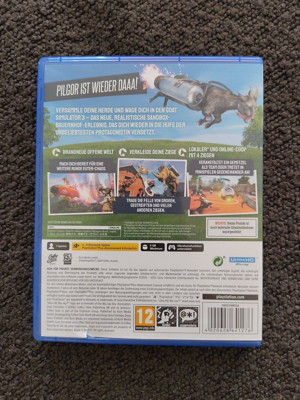 Spiele: Goat Simulator 3 PS5 Pre-Udder Edition – Gebraucht aus Baden von shinifin 1
