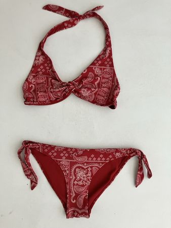 Bikini rot Paisley Bandana Muster Grösse S-M neu