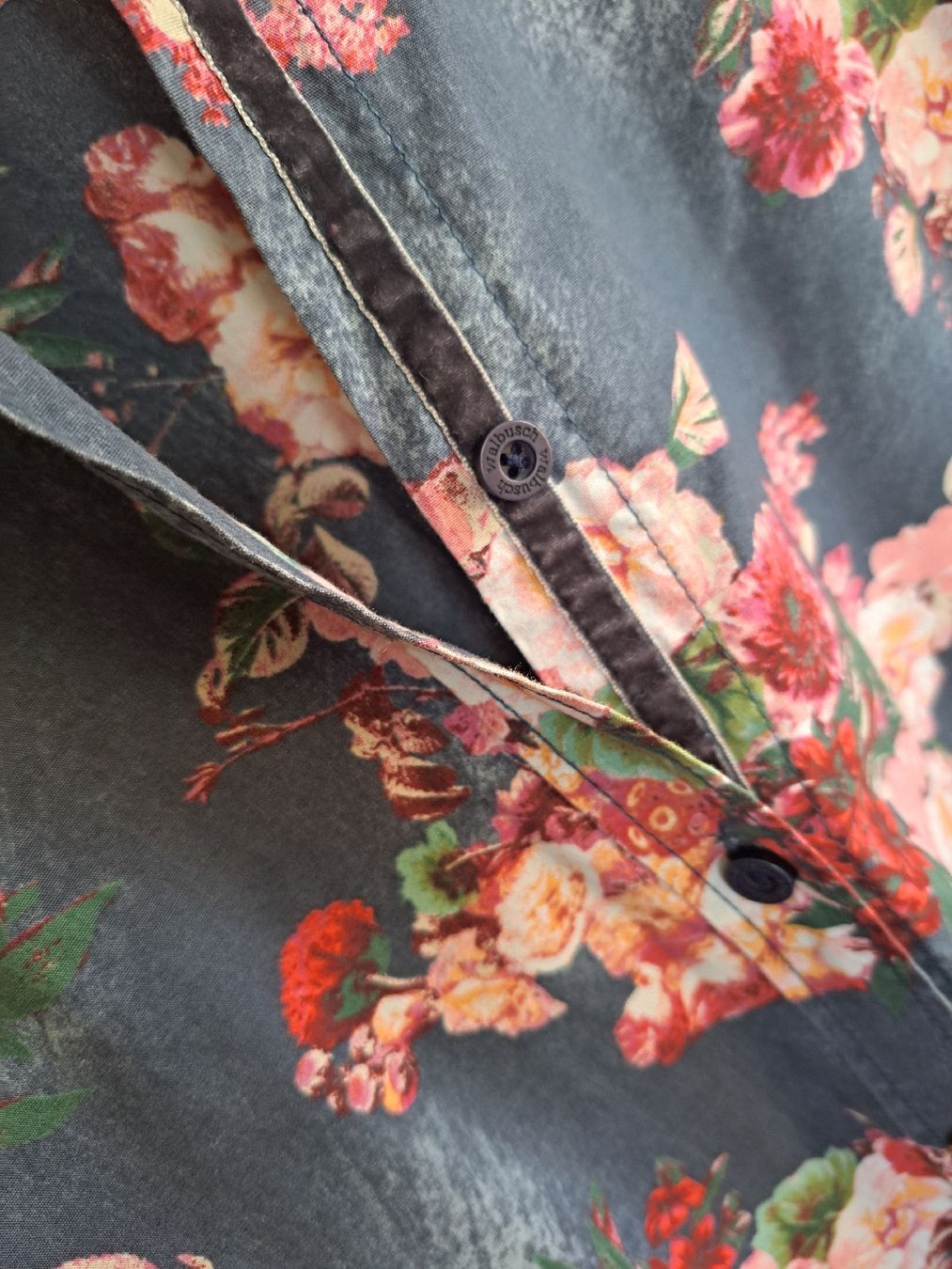 Walbusch Camicette: WALBUSCH Hemdbluse langärmelige Bluse 46 L Rosen – Usato da Mollis venduto da Fauchi99 8