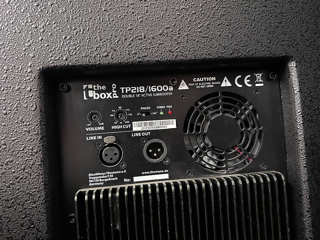 Casse acustiche: 2 Subwoofer: the box pro TP218/1600a – Usato da Wabern venduto da nordsite2000 2