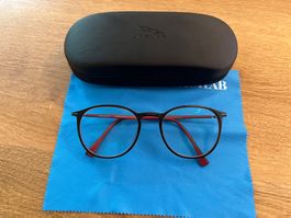 Jaguar Brille Rot/Schwarz