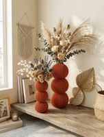 ⁠Set de 2 vases modernes 3D-Effet Terracotta(Free Shipping)