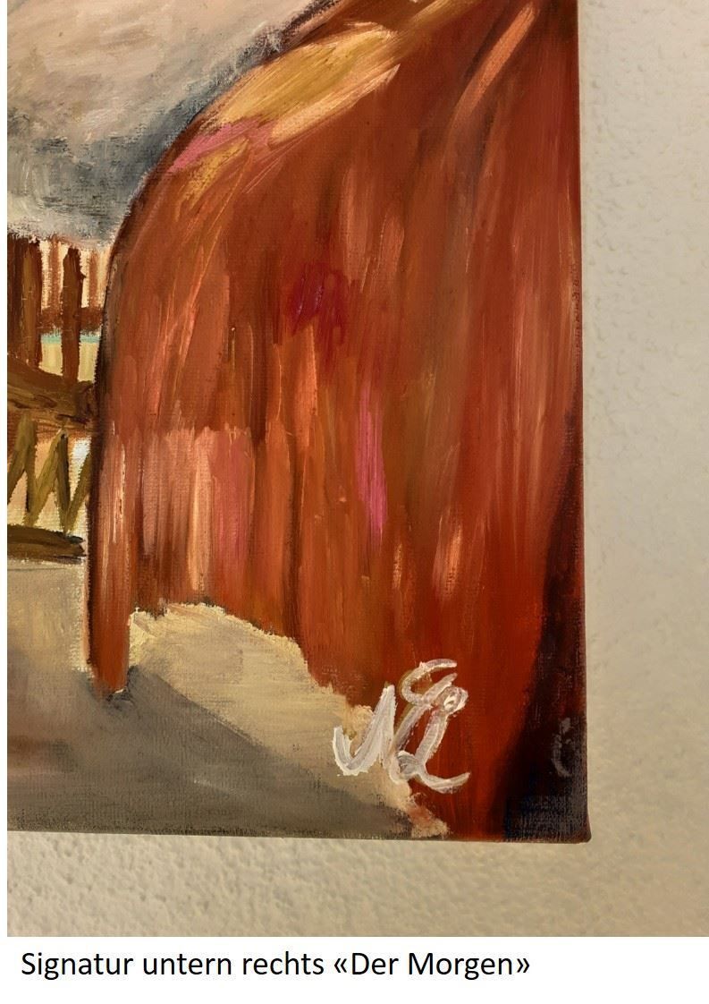 Dipinti: Der Morgen, Öl auf Leinwand – Nuovo (secondo la descrizione) da Meggen venduto da Nica_Arts 1