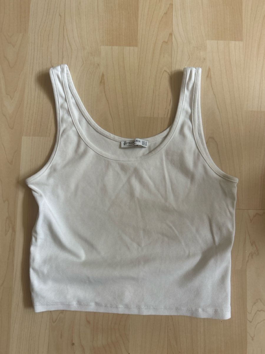 Stradivarius Camicette, T-shirt & Top: Weisses top – Usato da Bremgarten b. Bern venduto da lisapisa44