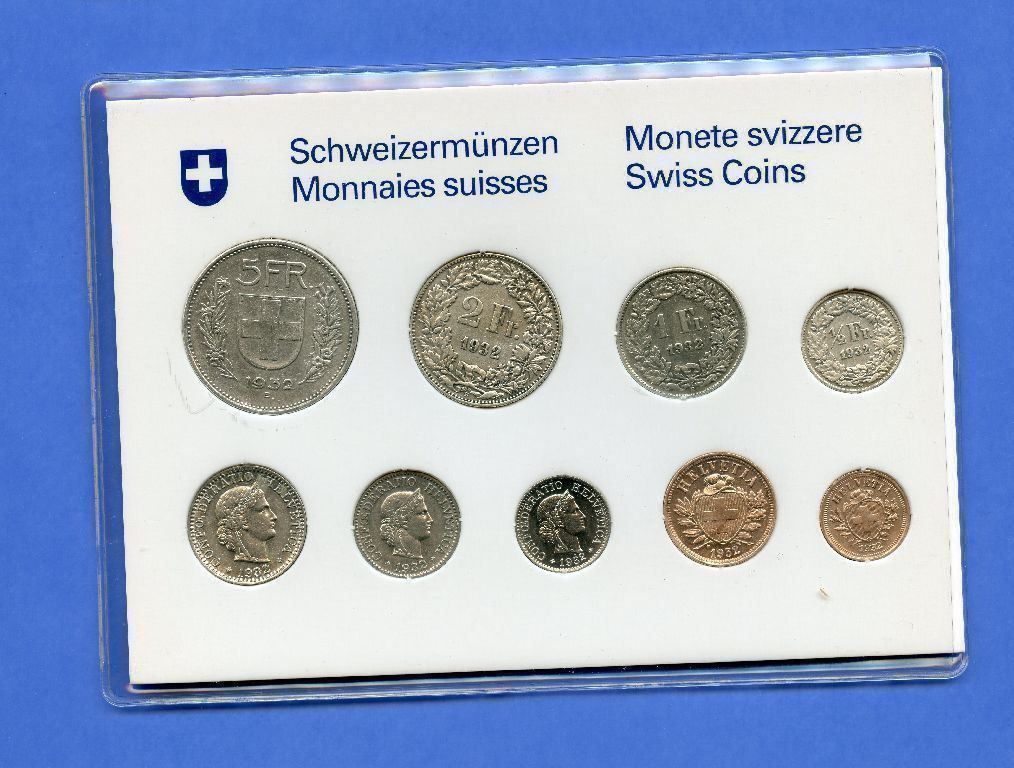Tutti le monete: (1583) Münzsatz 1932 Silber – Usato da Rüthi (Rheintal) venduto da erdnuessli1