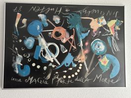 Jean Tinguely Plakat, Hulten 87 Version “blu”