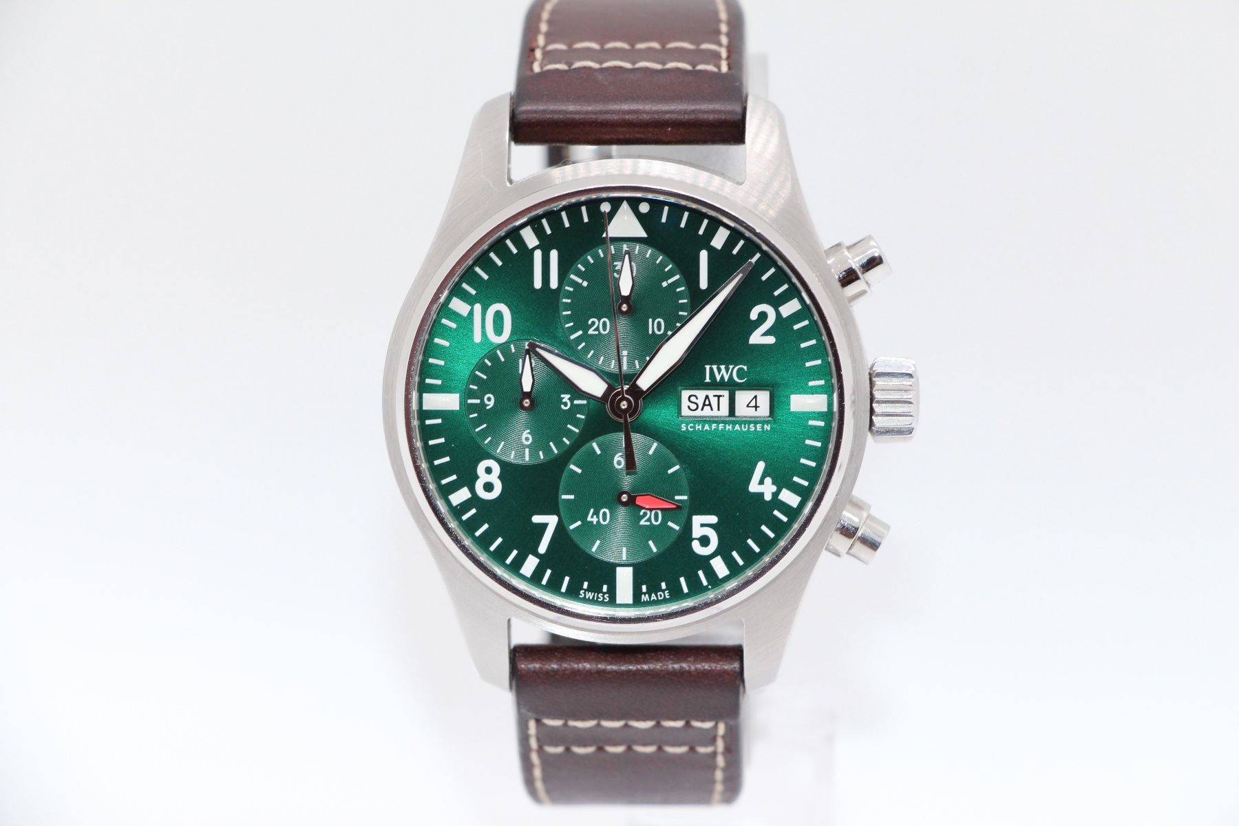 IWC Orologi: IWC Fliegeruhr Chronograph Ref. IW388104, Full-Set – Usato da Zug venduto da eMDi_Collection