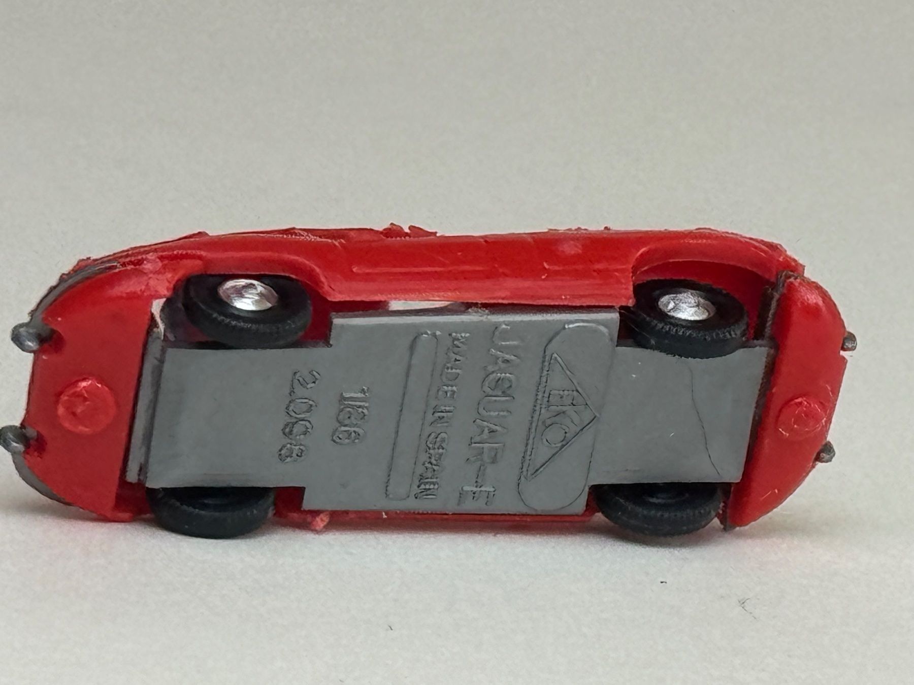 Eko Modellini d'auto: VE- EKO Jaguar Typ E rot – Usato da Elm venduto da Wikmtz 2