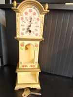 Miniatur Standuhr Puppenhaus funktionstüchtig 26 cm