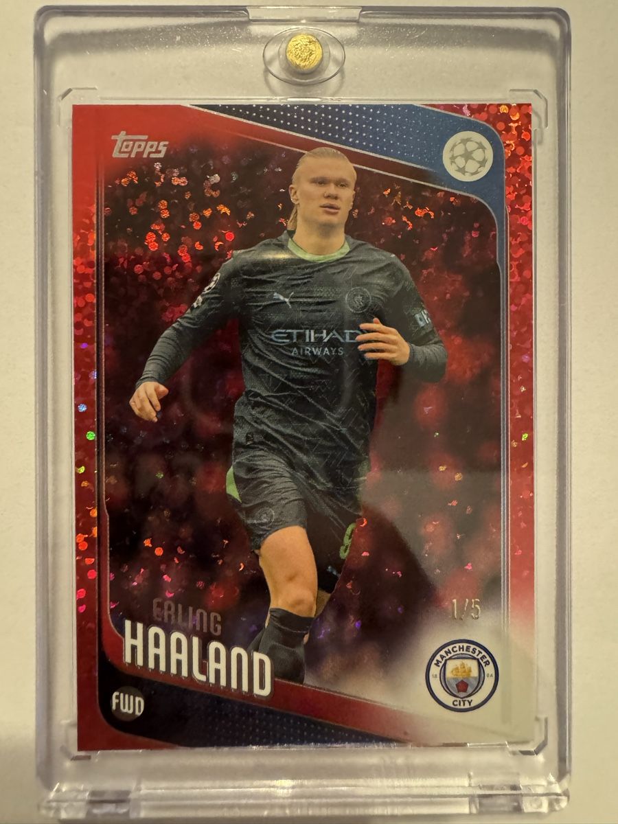 Topps Sammelbilder & Trading cards: Erling Haaland 1/5 Topps Flagship 25/26 – Neu (gemäss Beschreibung) aus Winterthur von HunterSoccer