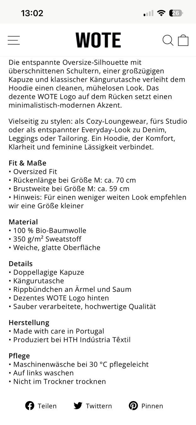 Maglioni & Felpe: Hoodie WOTE – Usato da Immensee venduto da LizzaSch03 6