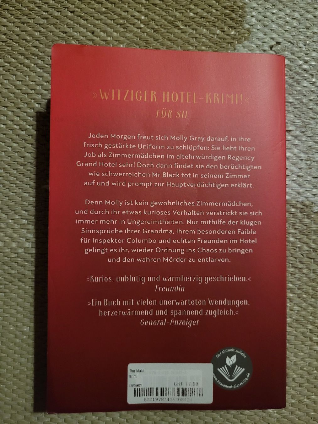 Libri: the maid ein Zimmermädchen ermittelt – Usato da Perlen venduto da Safari_23 1