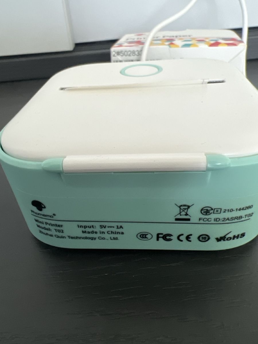 Stampanti: Mini Drucker Phomemo T02 mit Papierrollen, gebraucht – Usato da Buchs AG venduto da Heidy64 1