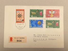 316-319, FDC mit Insel Bermeja, sehr selten