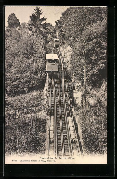 Ansichtskarten: Territet-Glion, Funicolaire de Territet- – Gebraucht aus Berlin von bartko-reher