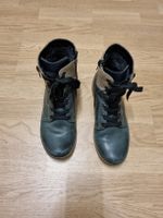 Remonte Winterstiefel Gr. 38,aus blauem Leder warm gefüttert