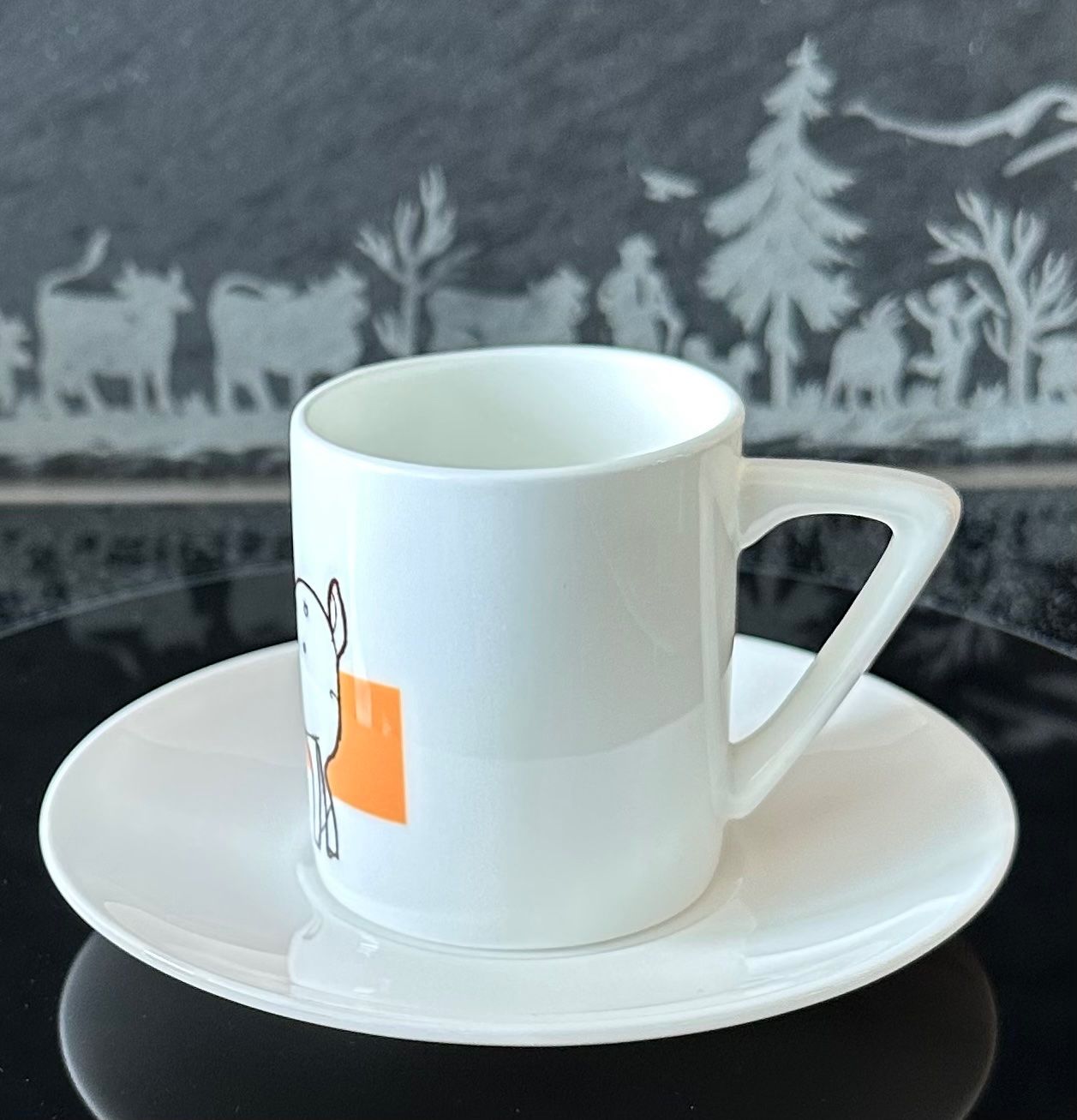 Tazze: Espresso Tasse mit Teller neu – Nuovo (secondo la descrizione) da Basel venduto da Kanako 2