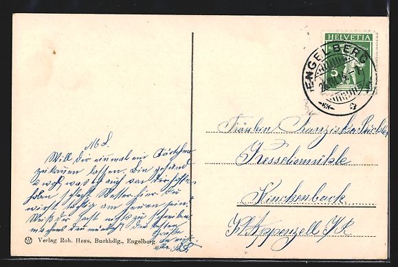 Cartoline postali: AK Engelberg, Hotel Titlis, 1914 – Usato da Berlin venduto da bartko-reher 1