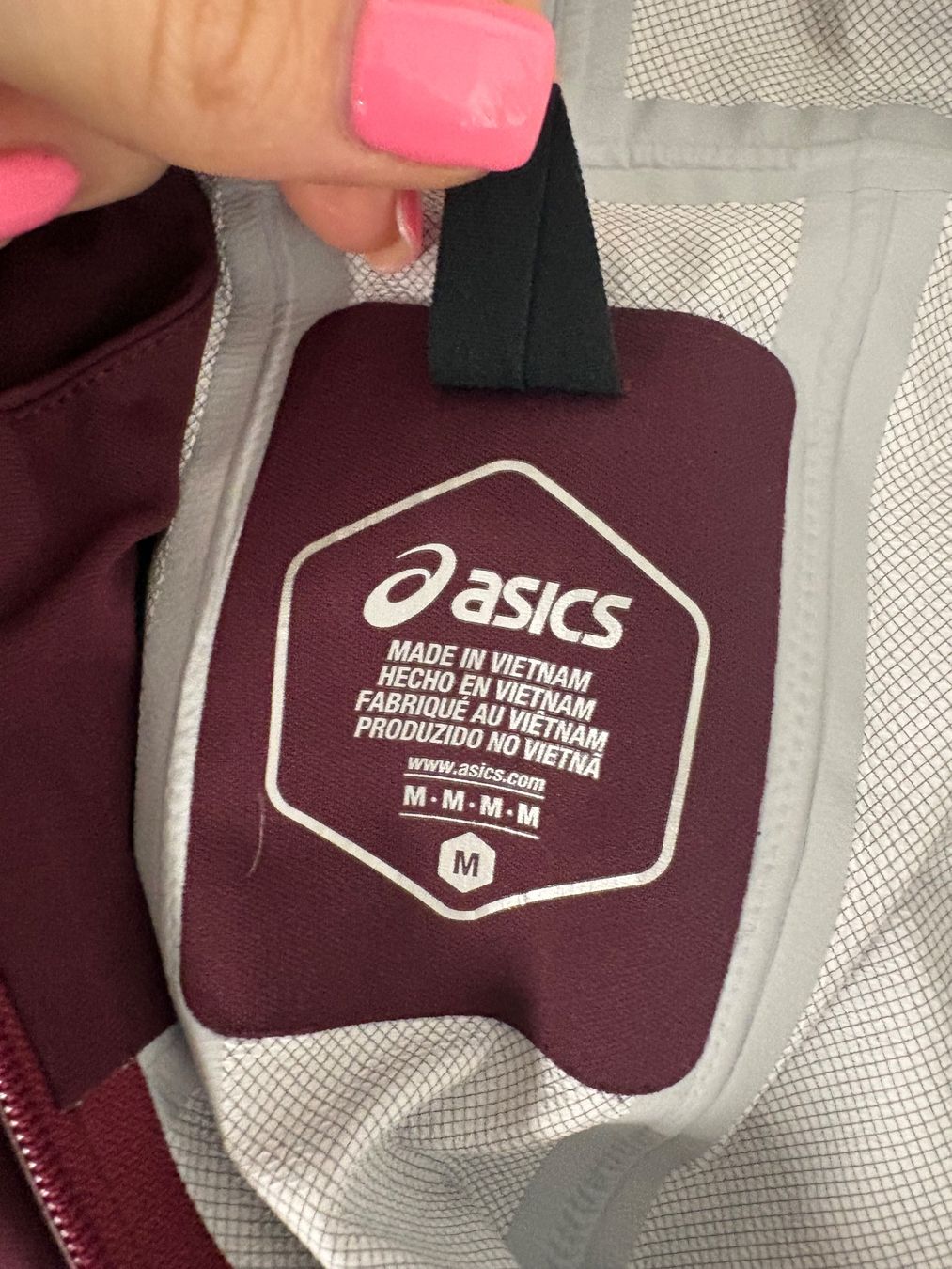Asics Giacche: Asics ROAD PACKABLE JACKET Windbreaker M Bordeaux – Nuovo (secondo la descrizione) da Regensdorf venduto da secondchancefashion 3