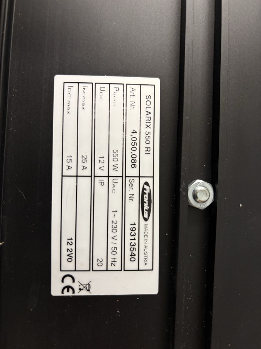 Fronius Inverter: Onduleur/chargeur Fronius Steca Solarix 550 – Usato da Cottens FR venduto da seb988 1