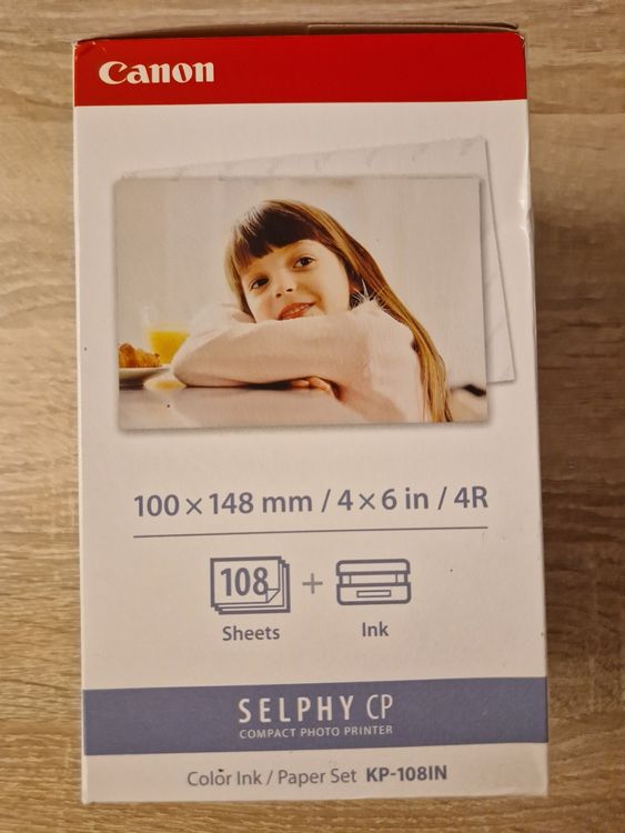 Papier Photo Inca KP-108IN - 100x148 Mm, 3 Cartouches (108 Feuilles), Compatible Canon Selphy CP1200/1300