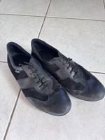 Tanzschuhe Diamant schwarz Leder Wildleder gebraucht