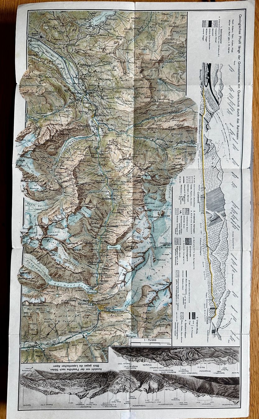 Cartine & Atlanti: Schweizerische Alpenposten: Die Grimsel-Poststrasse – Usato da Zürich venduto da allp 1