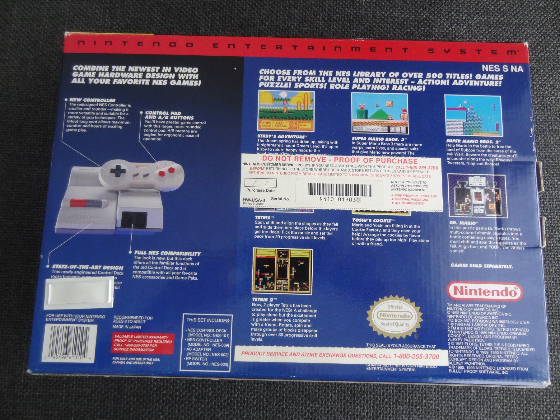 Nintendo Console: Nintendo NES -USA- Control Deck Konsole mit Bone - Pad NEU!! – Nuovo e nell'imballaggio originale da Lyss venduto da Famicom 2