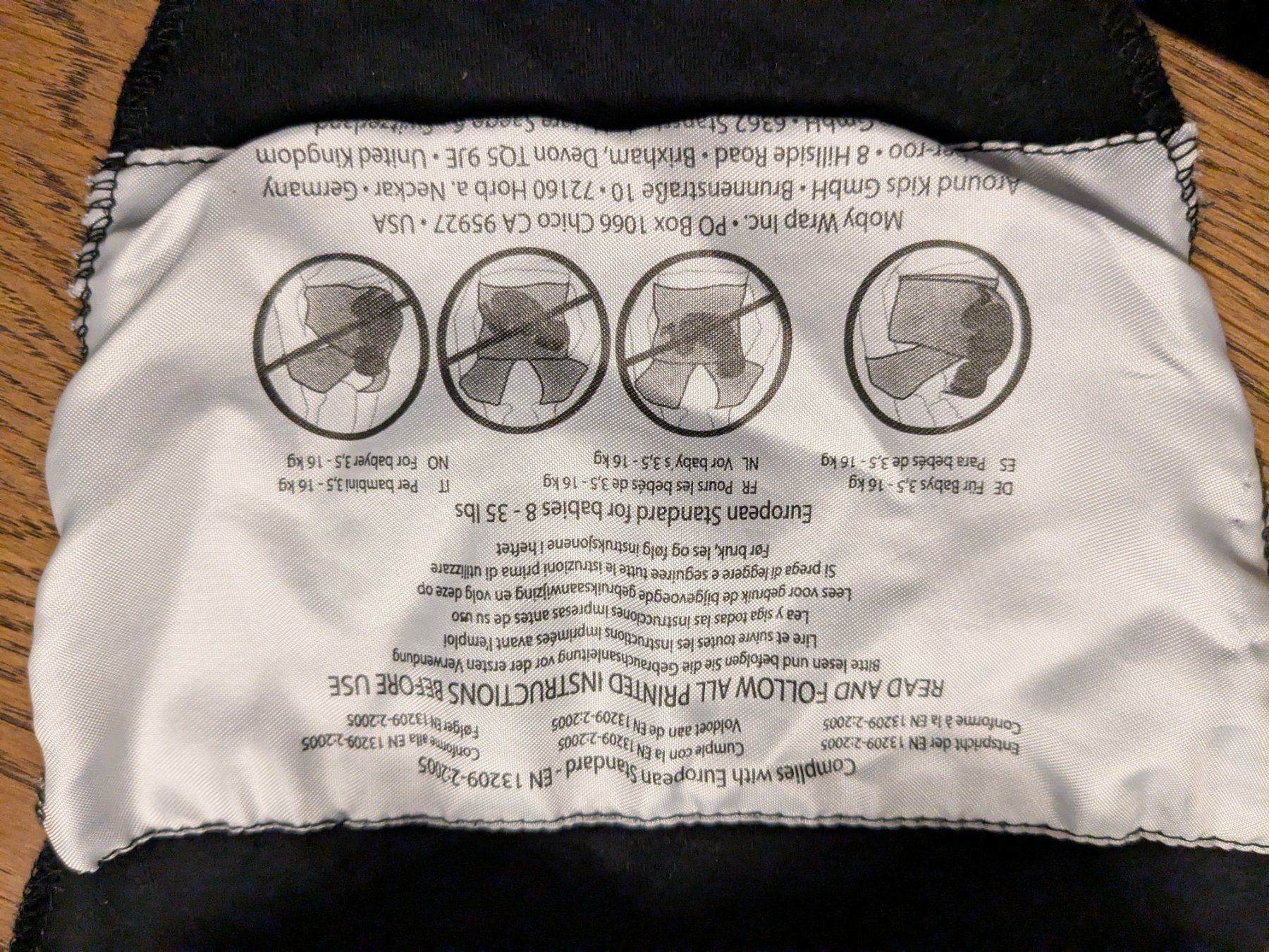 Moby Wrap Bauch- & Rückentragen: Moby Wrap Babytragetuch schwarz – Gebraucht aus Zürich von mad_m2f5 2