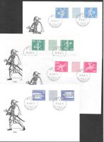 4 FDC S63 - S66 Zwischensteg 4 Werte ET Bern 24.10.1960