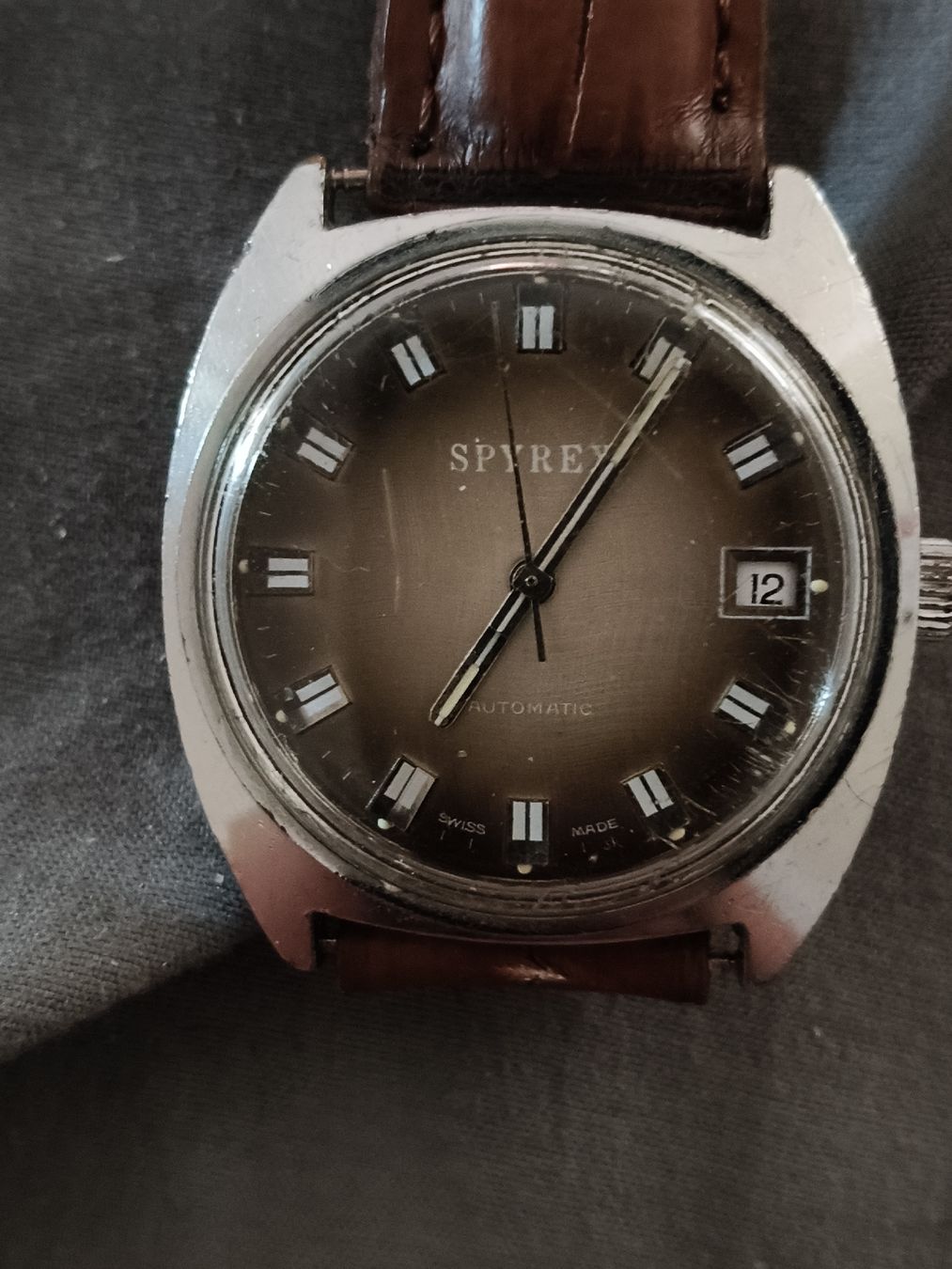 Nivada Uhren: Nivada"Spyrex"-automatic Herrenuhr, antik, läuft (1) – Gebraucht aus Glattbrugg von tarnkappenbomber 3
