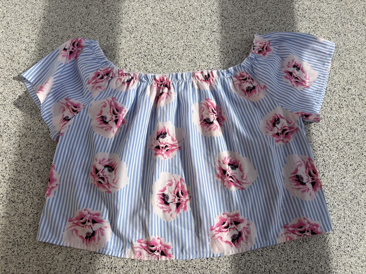 Tally Weijl Camicette, T-shirt & Top: Haut Tally Weijl rayé à fleurs – Usato da Ovronnaz venduto da Justine96 2
