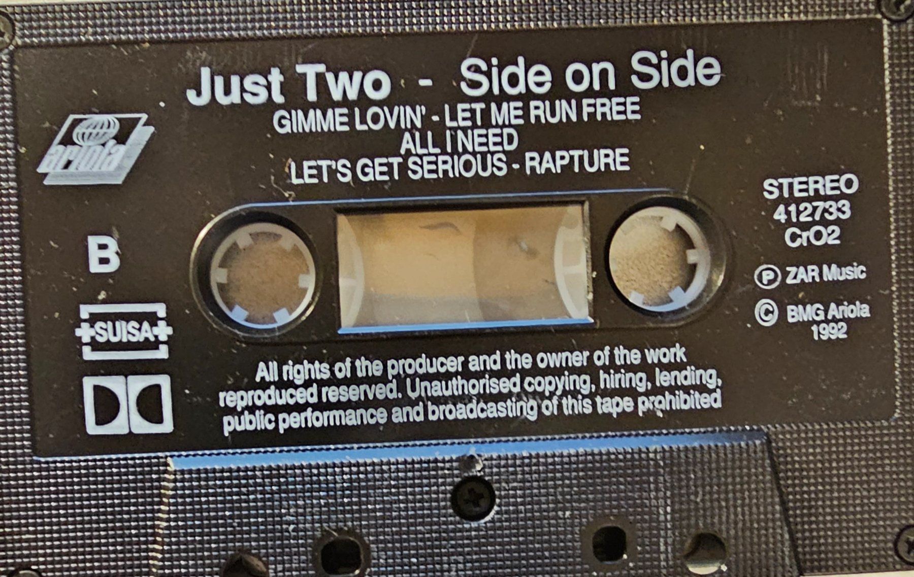 Cassettes audio: MC Just Two - Side on Side – D'occasion à Wahlen b. Laufen par Cg10 3