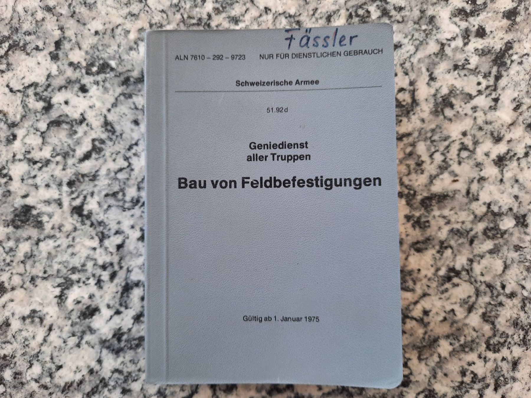 Libri: Bau von Feldbefestigungen – Usato da Ruswil venduto da Sammlergeist