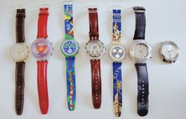 Lot Swatch Chronographen zum Teil neu