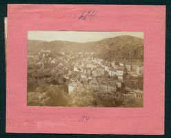 Fotografie Karlsbad, Panorama der Stadt,