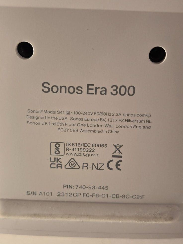 Sonos Casse acustiche: Enceinte Sonos Era 300 blanc – Usato da St-Prex venduto da Yaugustin 1