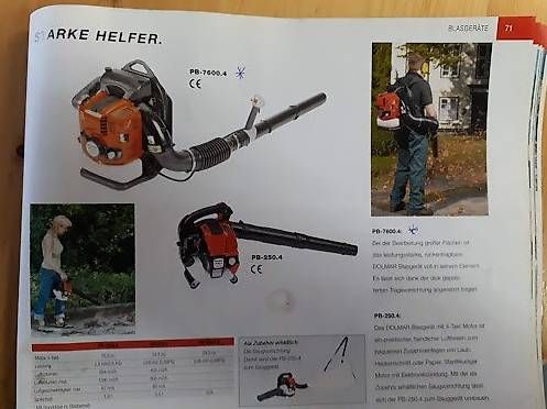 Dolmar Soffiatori & Aspiratori per foglie: Dolmar Rücken-Blasgerät Neu – Nuovo (secondo la descrizione) da Lichtensteig venduto da rocky510 2