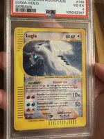 Lugia Aquapolis Crystal Rare deutsch PSA 4 mit Swirl 