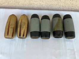 Antike Holz Lenkergriffe für Velo