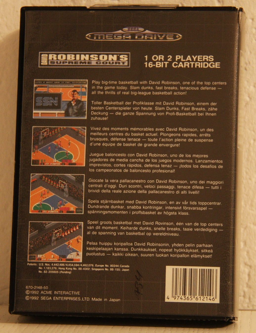 Giochi: Sega Mega Drive Robinsons Supreme Court – Usato da Fisibach venduto da Retrogames24 1