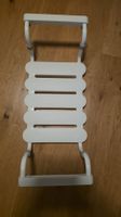 Duschhocker weiss Metall gut erhalten