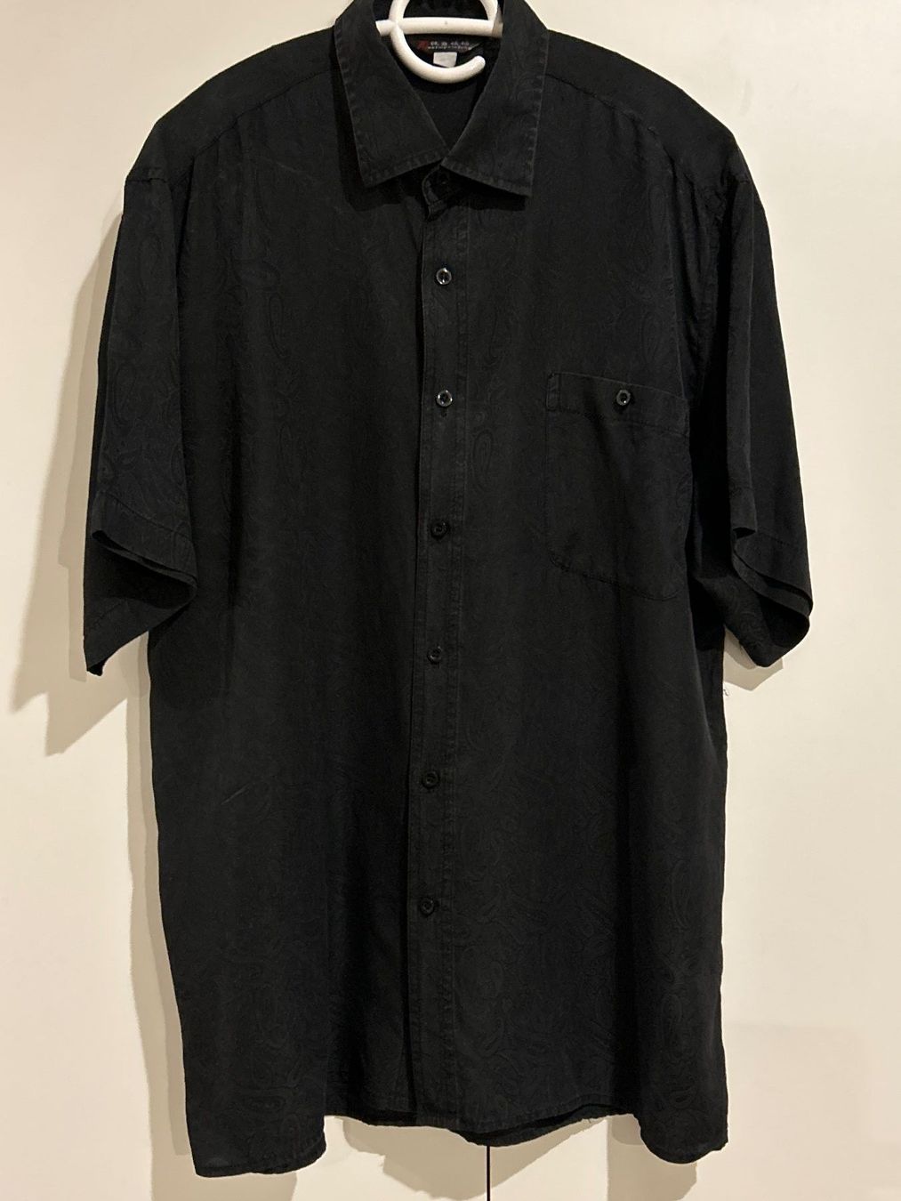 Camicie: Herren Kurzarm Hemd schwarz – Usato da Brunnen venduto da Nala2929 4