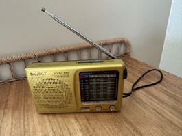 Retro Multiband Radio Baijiali KK9 gold 9 Bänder gebraucht