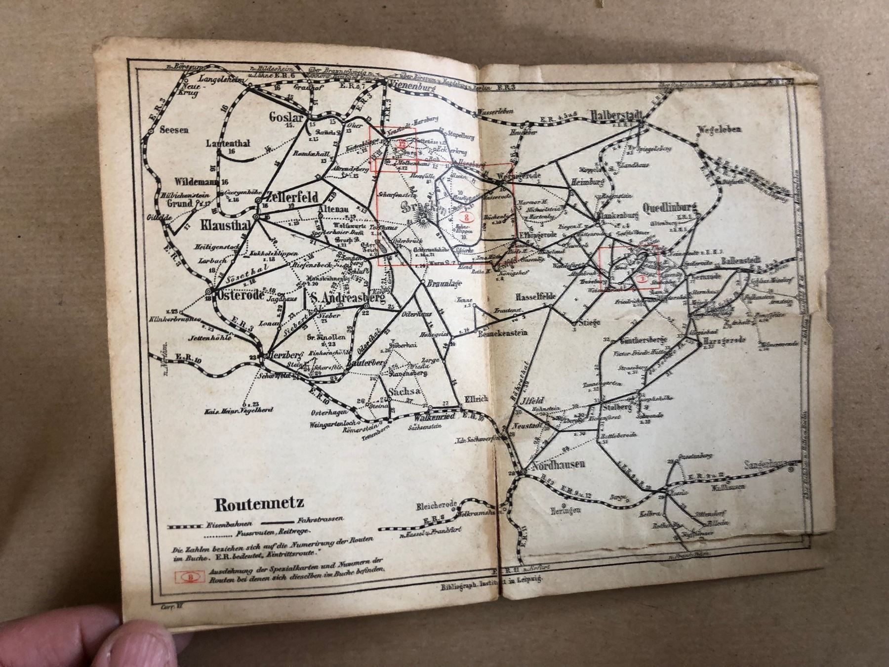 Libri: Meyers Reisebücher: Der Harz 1884 – Usato da Zürich venduto da allp 7