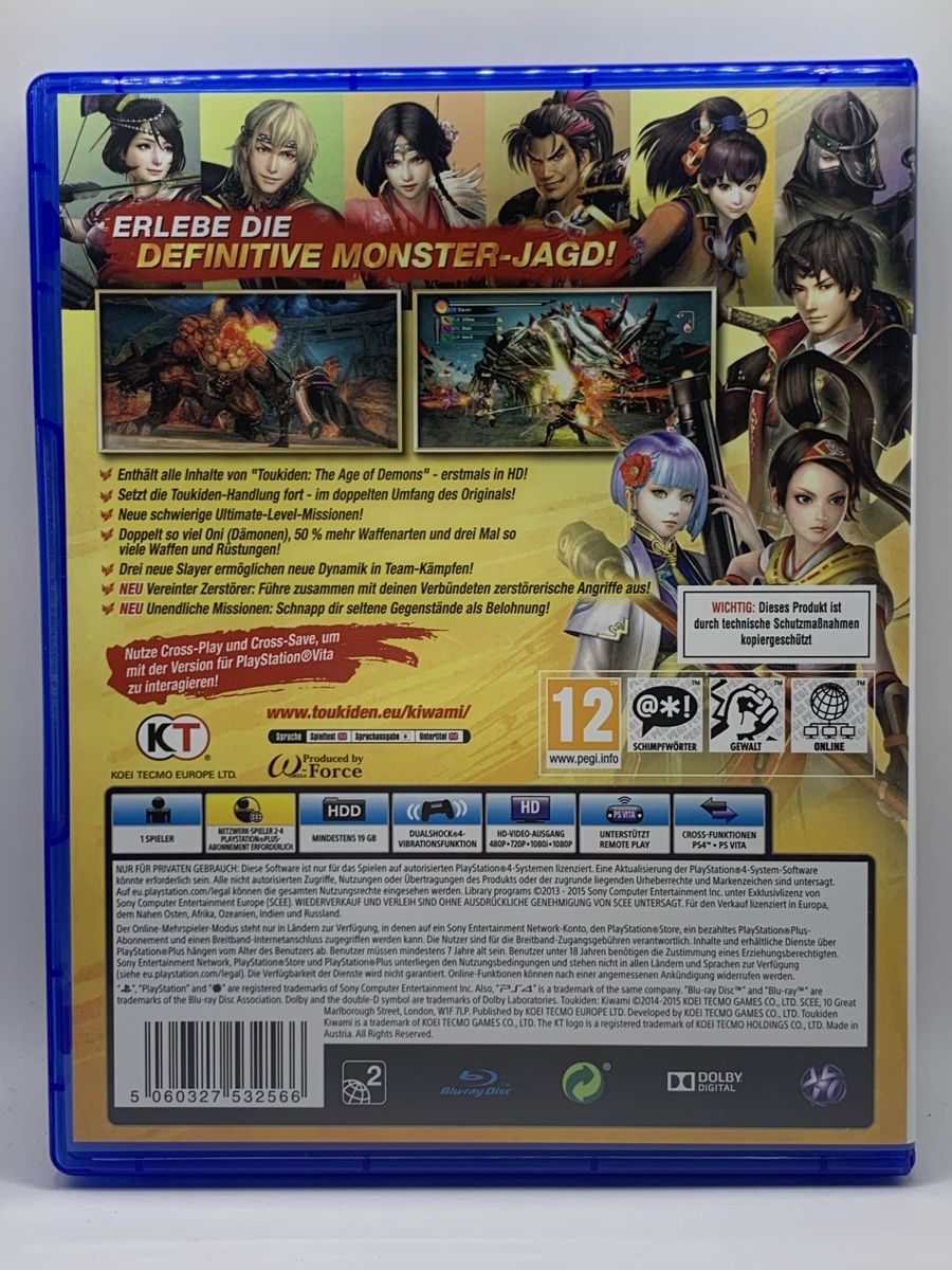 Sony Giochi: Toukiden: Kiwami - PS4 – Usato da Ostermundigen venduto da RG-Collector 1