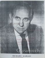 Richard Karlan (1919-2004) Schauspieler - Autogramm