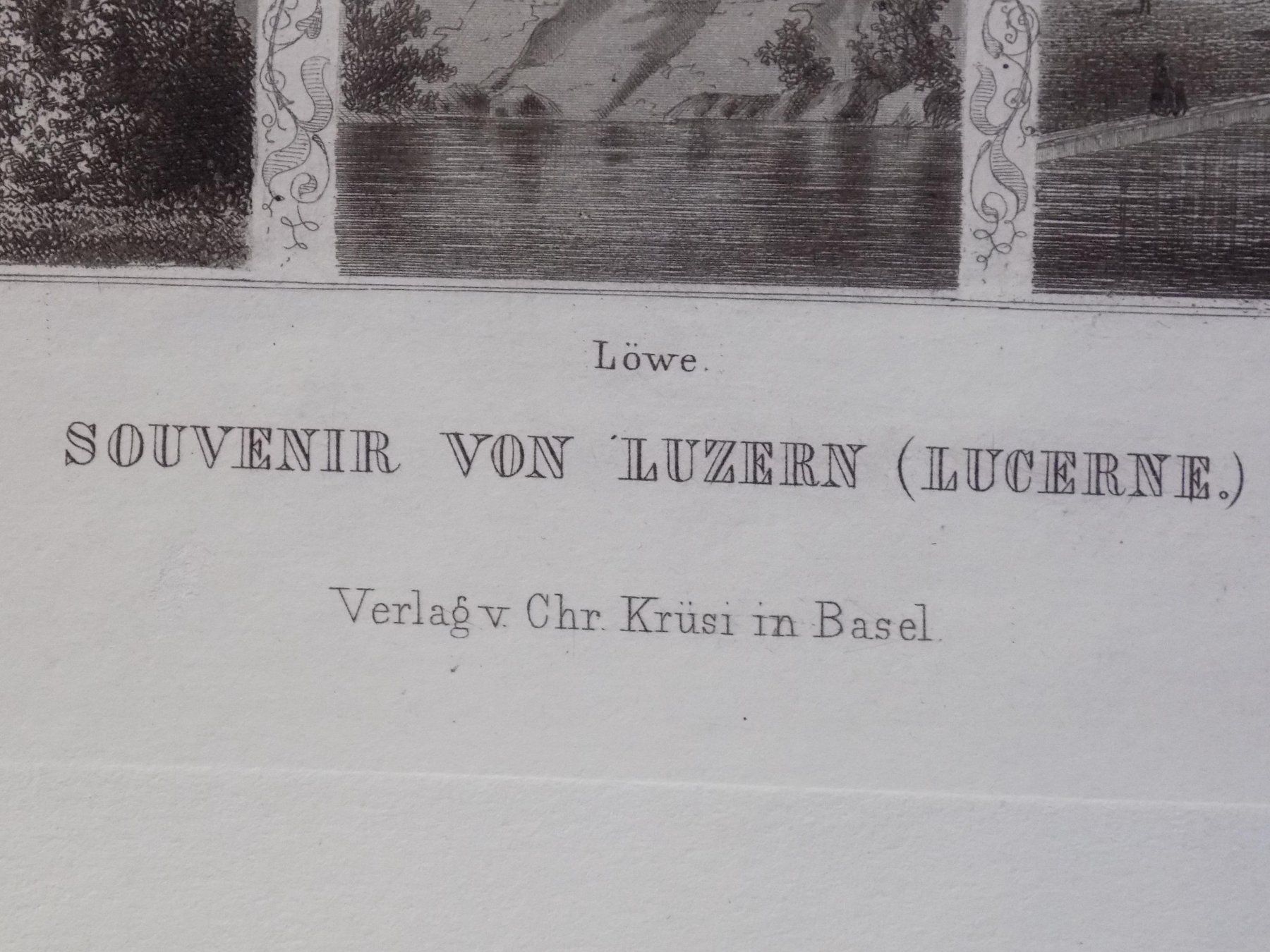 Incisioni: Luzern Souvenirblatt von Ringger – Usato da Risch venduto da Rischli15 2