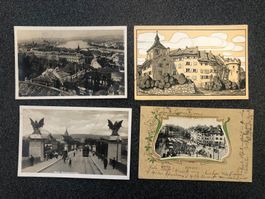 19 uralte Ansichtskarte aus BASEL STADT